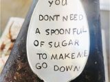 Hilarious Birthday Gifts for Him Silver Spoon Hand Stamped Spoon Funny Gifts Sugar Spoon