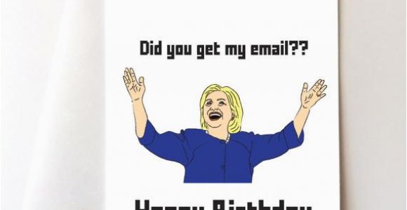 Hillary Clinton Birthday Card Hillary Clinton Happy Birthday Card