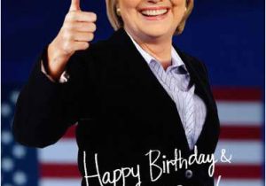 Hillary Clinton Happy Birthday Card Funny Political Cards New Fresh and Funny Greeting