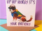 Hip Hop Birthday Cards Hip Hop Card Dj Birthday Card Dog Card