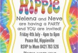 Hippie Birthday Invitations Hippie Party Invite Invitation Custom Made Digital