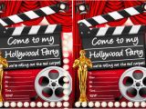 Hollywood themed Birthday Party Invitations Hollywood Party Ideas Goodtoknow