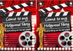 Hollywood themed Birthday Party Invitations Hollywood Party Ideas Goodtoknow