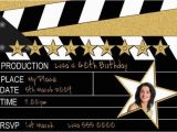 Hollywood themed Birthday Party Invitations Hollywood Party Invitations Wording Ideas Home Party