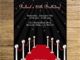 Hollywood themed Birthday Party Invitations Red Carpet Birthday Party Invitation Glam Hollywood