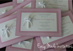 Home Made Birthday Invitations Homemade 1st Birthday Invitations Best Party Ideas