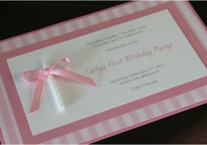 Homemade 1st Birthday Invitations Homemade Birthday Invitations Ideas