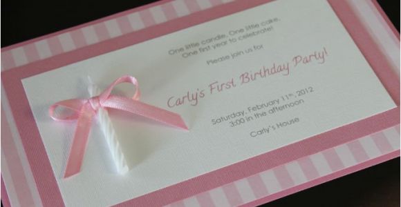 Homemade 1st Birthday Invitations Homemade Birthday Invitations Ideas