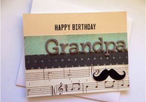 Homemade Birthday Cards for Grandpa Happy Birthday Grandpa Birthday Card Blank Birthday Card