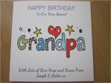 Homemade Birthday Cards for Grandpa Personalised Handmade Birthday Card Grandpa 60th 65th