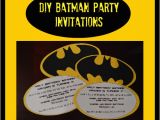 Homemade Birthday Invitations Templates Diy Batman Party Invitations Simplistically Living