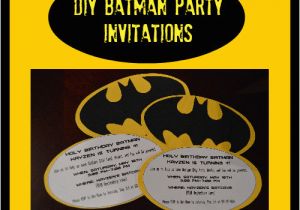 Homemade Birthday Invitations Templates Diy Batman Party Invitations Simplistically Living