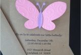 Homemade Birthday Invitations Templates Diy butterfly Birthday Invitations Lijicinu Bdf363f9eba6