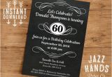 Homemade Birthday Invitations Templates Vintage Adult Birthday Invitation Template Diy Printable