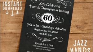 Homemade Birthday Invitations Templates Vintage Adult Birthday Invitation Template Diy Printable