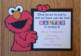 Homemade Elmo Birthday Invitations Elmo Birthday Invitation Homemade Diecut Cardstock Sesame