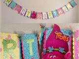 Homemade Happy Birthday Banner Handmade Trolls Inspired Happy Birthday Banner Free