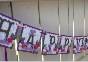 Homemade Happy Birthday Banner Happy Birthday Banner Handmade Banner Custom Made Go