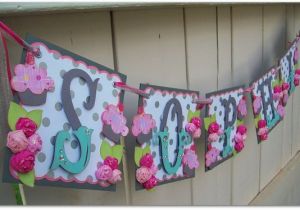 Homemade Happy Birthday Banner Items Similar to Handmade Banner Custom Made Go Green