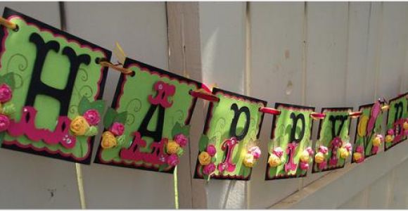 Homemade Happy Birthday Banner Items Similar to Happy Birthday Banner Handmade Banner