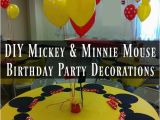 Homemade Mickey Mouse Birthday Decorations Diy Mickey Mouse and Minnie Mouse Party Decorations