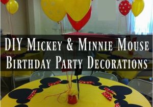 Homemade Mickey Mouse Birthday Decorations Diy Mickey Mouse and Minnie Mouse Party Decorations