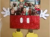 Homemade Mickey Mouse Birthday Decorations Finished W Mickey Mouse Lil Mans Picture Frame Diy
