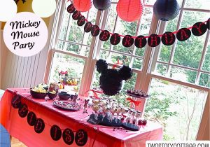 Homemade Mickey Mouse Birthday Decorations Mickey Mouse Birthday Party
