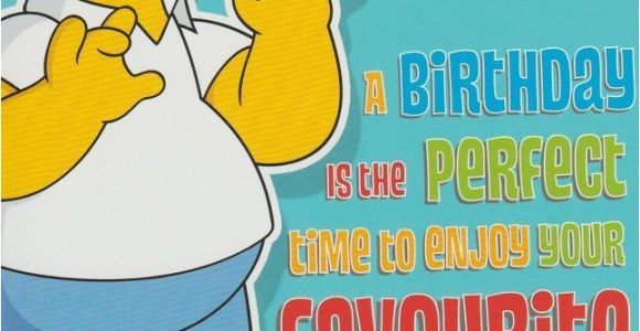 Homer Simpson Birthday Cards Happy Birthday Dad Homer Simpson Card Ebay