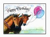 Horse Birthday Cards Free Printable Happy Birthday Horse Card