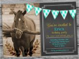 Horse Birthday Cards Free Printable Horse Equestrian Birthday Invitation Card Chalkboard Boys