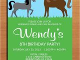 Horse Birthday Cards Free Printable Horse Pony Birthday Party Invitation Cards Printable Diy