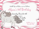 Horse Birthday Invites Free Printable Horse Birthday Party Invitations