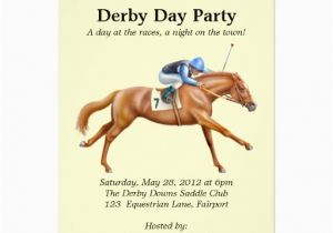 Horse Racing Birthday Invitations Horse Racing Party Invitation Zazzle