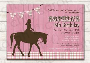 Horse themed Birthday Cards Free Printable Horse Birthday Invitations Printable