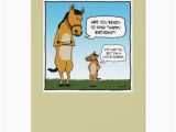 Horse themed Birthday Cards Funny Birthday Card Little Horse Card Zazzle Com