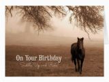 Horse themed Birthday Cards Funny Birthday Card Western themed Horse