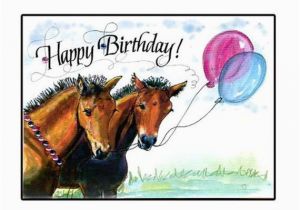 Horse themed Birthday Cards Happy Birthday Horse Card
