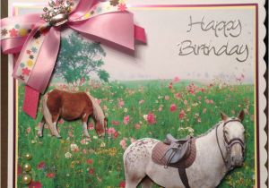 Horse themed Birthday Cards Happy Birthday Horse theme Handmade Cards by Nicola