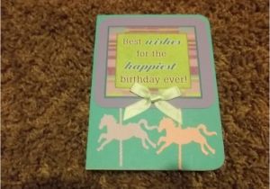 Horse themed Birthday Cards Horse theme Birthday Card Premade Scrapbook
