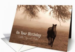 Horse themed Birthday Cards Sexy Horse Lover Humor for the Cowgirl 39 S Birthday Card