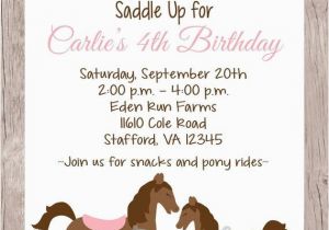 Horse themed Birthday Invitations 25 Best Ideas About Horse Birthday Parties On Pinterest