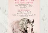 Horse themed Birthday Invitations Equestrian Party Invitations for Spring Horses Heels