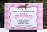 Horse themed Birthday Invitations Horse Birthday Party Printable Templates Pony Party theme