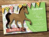 Horse themed Birthday Invitations Party Invitation Templates Horse Party Invitations