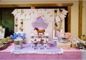 Horse themed Birthday Party Decorations Kara 39 S Party Ideas Girl Vintage Horse Cowboy themed 5th