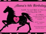 Horse themed Birthday Party Invitations Birthday Invitations Free Printable Horse Birthday