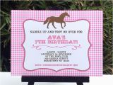 Horse themed Birthday Party Invitations Horse Birthday Party Printable Templates Pony Party theme