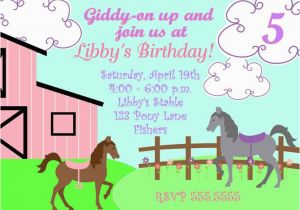 Horseback Riding Birthday Party Invitations Free Printable Horse Birthday Party Invitations