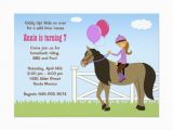 Horseback Riding Birthday Party Invitations Horse Back Riding Birthday Party Invitation Zazzle